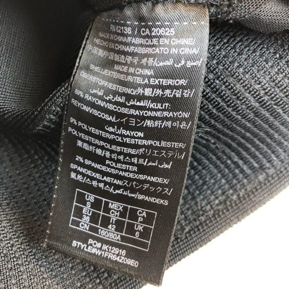 Guess Black Sequin Stripe Mini Skirt - Picture 4 of 7